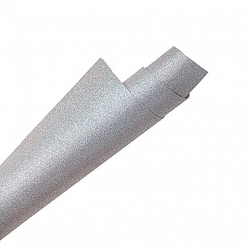 PLACA EVA GLITTER 40X48 PRATA 1,8MM PCT