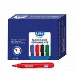 Marcador Permanente Vermelha - cx c/ 12 unds