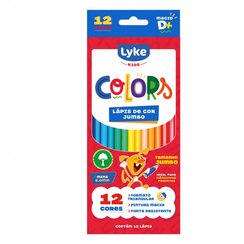 Lápis de cor Jumbo - Madeira