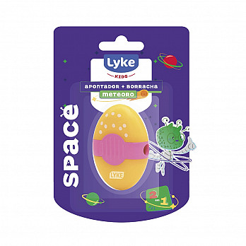 Apontador Plástico Meteoro - 2 em 1 (apont + bor) - Blister