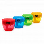 Apontador Plástico 3 Furos - display c/ 24 unidades