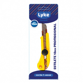 Estilete Profissional LYKE p/ lâmina 18mm