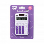 Calculadora Easy LYKE roxo/branco - Blister c/ 1un