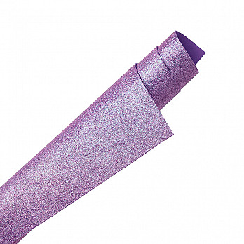 PLACA EVA GLITTER 40X48 ROXO1,8MM PCT C/