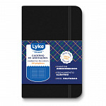 Caderno de anotações LYKE preto - 96 folhas pautadas