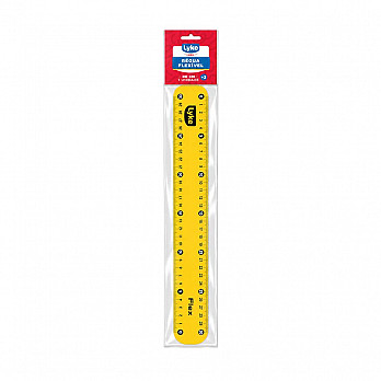 Régua Flexível LYKE - 30 cm - Amarela