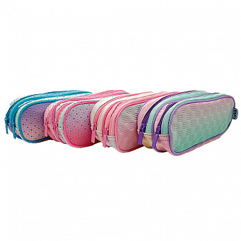 Estojo Oval 2 zíperes 9*22*7.5CM- DREAMS