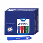 Marcador Permanente Azul - cx c/ 12 unds