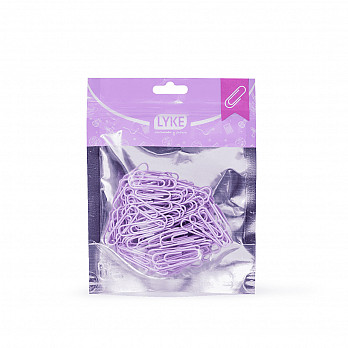Clips 33mm Roxo Pastel - 100 pcs