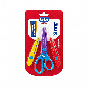 Tesoura Escolar (BLISTER) - ZIGZAG - 16,5 cm