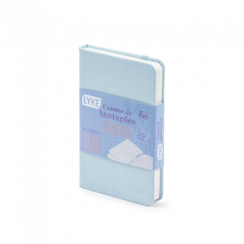 Caderno de Anotações - 96fls pautado - Azul Pastel