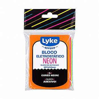 Bloco de recados estático 297x210mm (A4) NEON - 20 fls