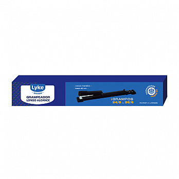 Grampeador Metálico Longo P/ Até 25 Fls