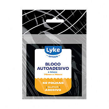 Bloco Adesivo (Blister) - Preto 50fls 76x76mm