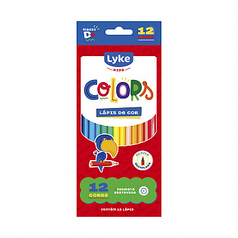 Lápis de Cor LYKE de resina reciclada - 12 cores