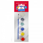 Tinta Acrílica 3ml - 6 cores + 1 pincel