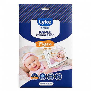 Papel Fotográfico Fosco A4 - 180G/M2 C