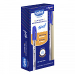 Caneta Esferográfica Trisoft LYKE Triangular 1.0mm - Azul- Caixa c/12 un