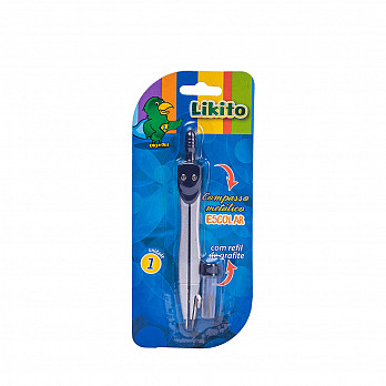 Compasso Metálico LYKE c/ refil - Blister 1 un