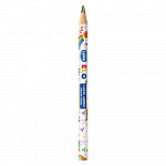 Lápis de Cor Jumbo Arco-Íris LYKE Madeira - Tubo c/ 12 un