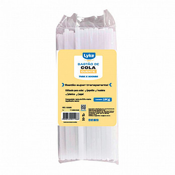 Bastão de Cola Quente - 11MM X 300MM - Semi-transparente