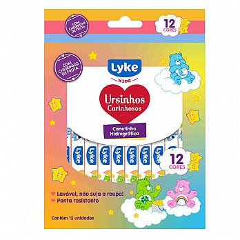 Canetinhas Hidrográficas com Cheirinho - 12 cores - Ursinhos Carinhosos