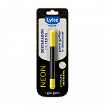 Destacador de Texto LYKE Giz Gel - Amarelo - Blister 1 un