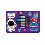 Maleta para Colorir - 42 peças - Unicórnio/Espace