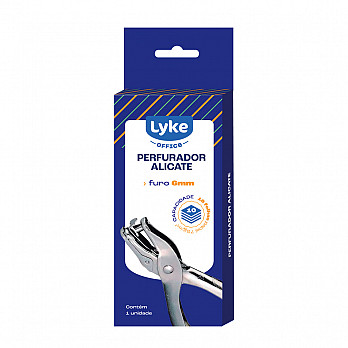 Perfurador Metálico 1 Furo. Até 10 folhas