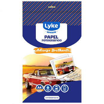 Papel Fotográfico Adesivo- A4 - 135g - 20Fls