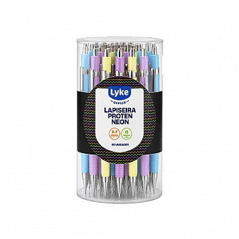 Lapiseira Protec LYKE 0.7mm neon - Tb c/ 36 un