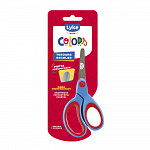 Tesoura Escolar LYKE 13cm - cabo emborrachado - Blister 1 un