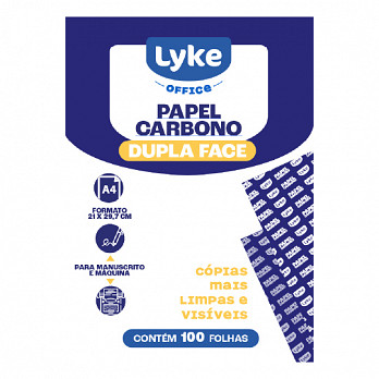 Papel Carbono - Azul - A4 Dupla Face 100 Fls