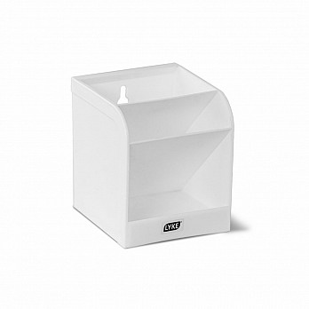 Organizador de Mesa Branco - Plástico - 3 Divisórias