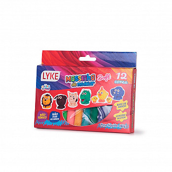 Massinha de Modelar LYKE 160g - 12 cores