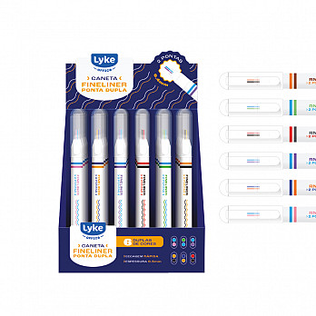 Marcador Ponta Dupla - Display 24un