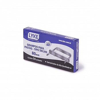 Grampo Trilho em metal galvanizado - 80mm - cx/c 50 unds