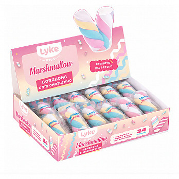 Borracha - Marshmallow - Display c/ 24 unidades