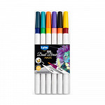 Marcador Dual Brush MÁGICO (Brush+Marker) - 6 peças/12cores