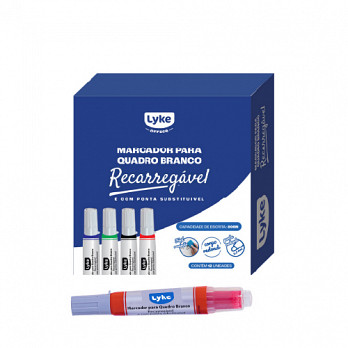 Marcador p/ Quadro Branco c/ Refil - VM - cx c/ 12 unds