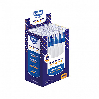 Mini Caneta Corretiva 4ML  - CX C/24 UNDS