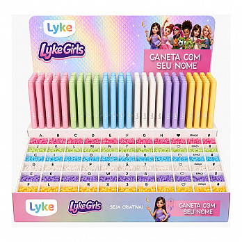 Caneta Gel Lyke Girls - Display c/ 144