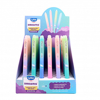 Caneta Gel Apagável - Galáxia - Display c/36 unidades