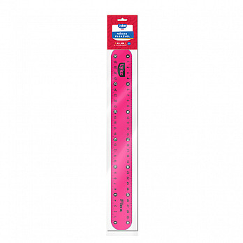 Régua Flexível LYKE - 30 cm - Rosa