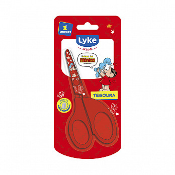 Tesoura Escolar 13 cm Mônica LYKE - Turma da Mônica