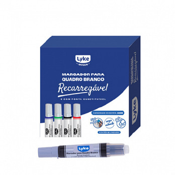 Marcador p/ Quadro Branco c/ Refil - PT - cx c/ 12 unds