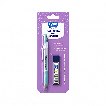 Lapiseira Soft LYKE 2.0mm tons pastel + Grafite - Blister 1 un
