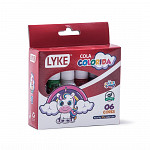 Cola colorida LYKE 25g - Cx c/ 6 tubos