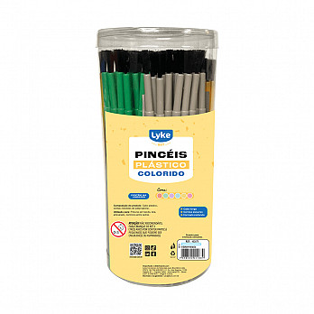 Pincel Escolar Plástico Tubo C/144 UNDS