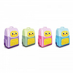 Apontador Mochila + Borracha - display c/20 unidades